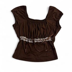 Coquette Fall Lace Crop Top